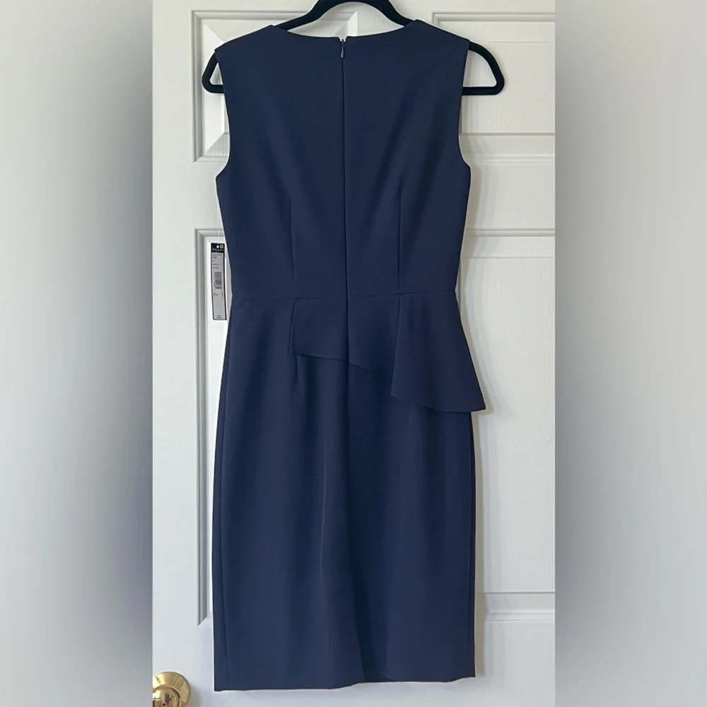 Tahari navy dress - NWT - Picture 2 of 8